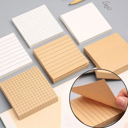 80-Sheet Sticky Notes Set - Office Bookmark Planning Stickers