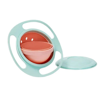 360° Gyro Bowl Spill-Proof Baby Feeding Dish Rotary Balance Training