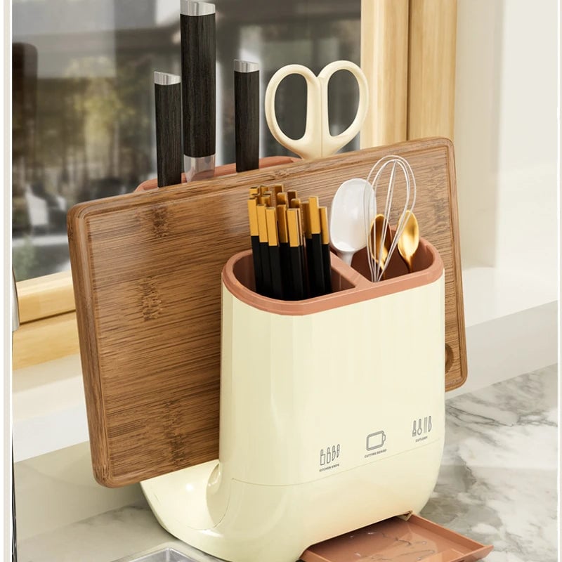 Multi-Function Kitchen Organizer - Knife Holder, Cutting Board Rack