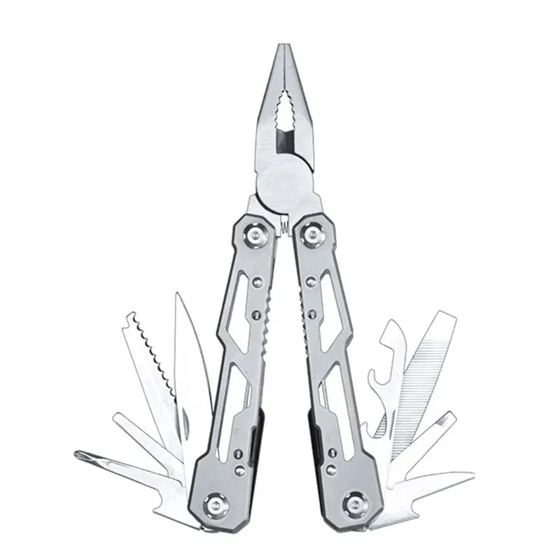 Stainless Steel Multi-Tool Pliers - Folding Camping Survival Tool