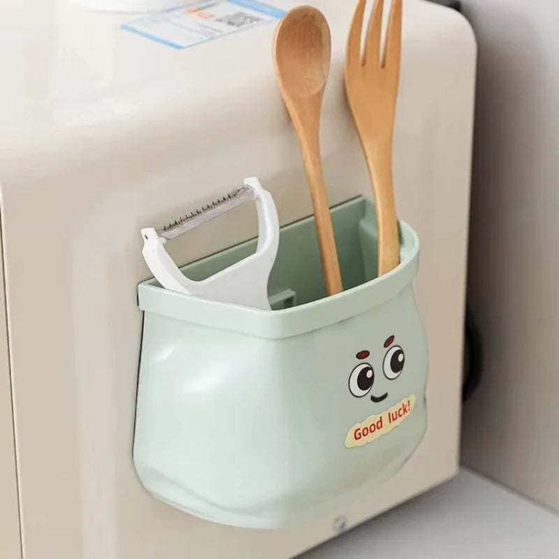 Magnetic Refrigerator Side Storage Rack Wall Mount Kitchen Organizer