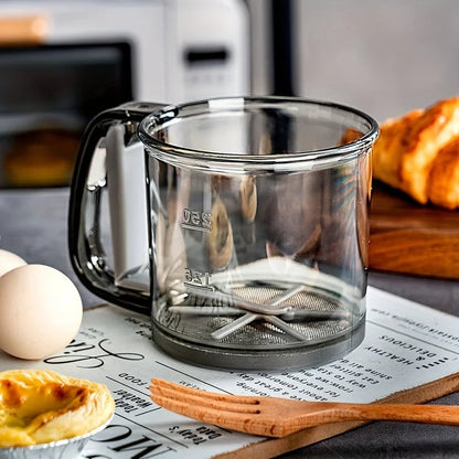 Semi-Automatic Flour Sifter Hand Press Transparent Non-Stick Sieve