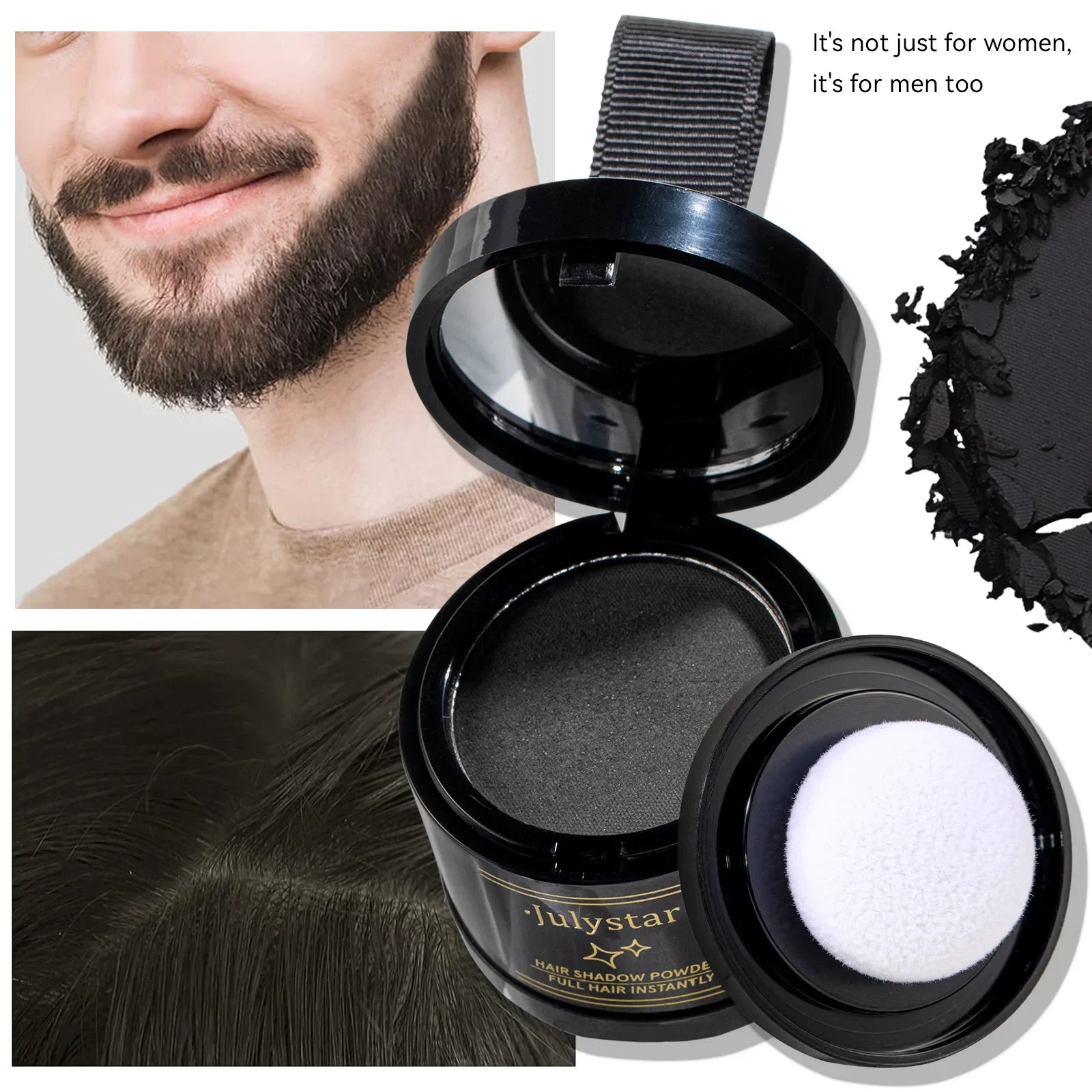 4 Color Waterproof Hair Root Touch Up Powder - Instant Hairline Concealer