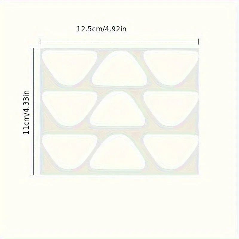 90pcs PE Forehead Nasolabial Fold Patches - Transparent Invisible