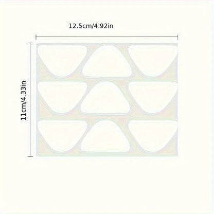 90pcs PE Forehead Nasolabial Fold Patches - Transparent Invisible