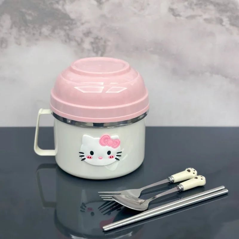 KT Cat Stainless Steel Bento Box - Multi-Compartment Lunch Container