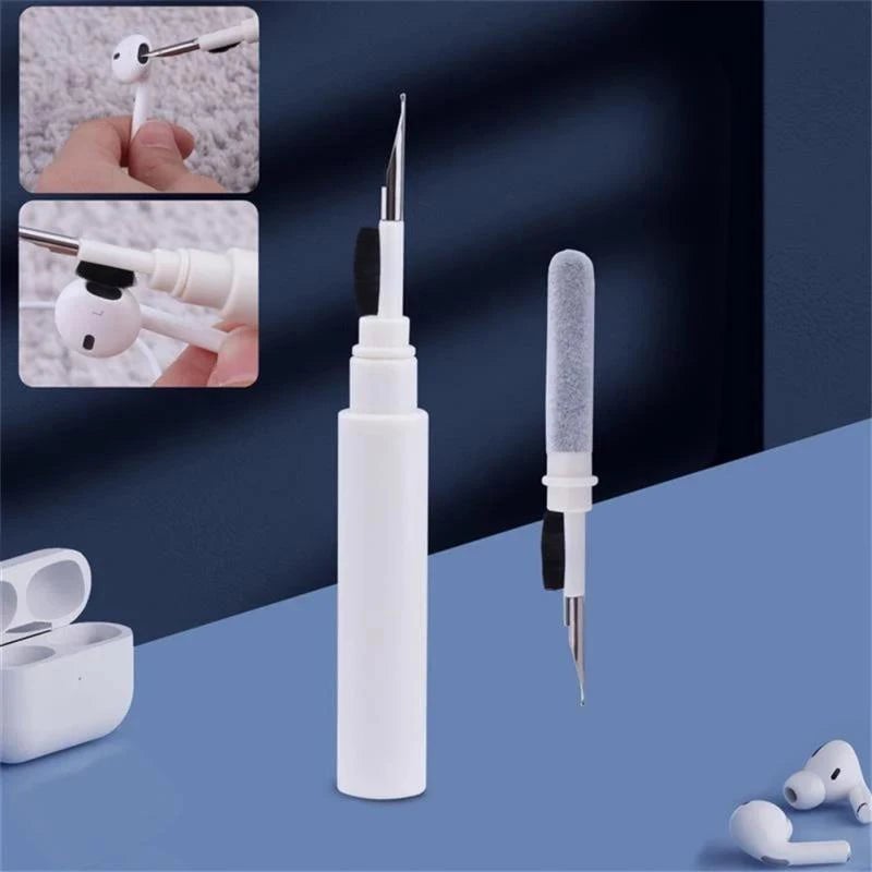 Bluetooth Earbuds Cleaning Pen - Multi-Tip Brush Tool Kit