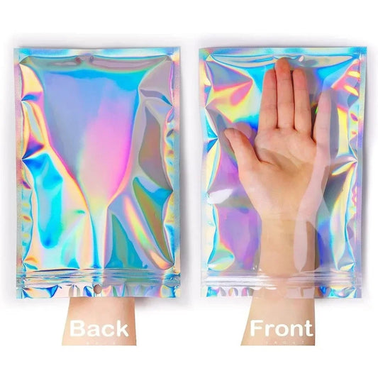 Holographic Laser Sealing Bags - Resealable Food Candy Jewelry