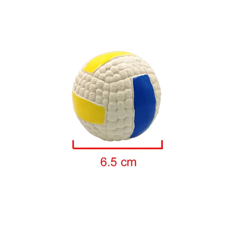 Natural Latex Dog Balls Anti-Bite Squeaky Chew Toys Small Large Dogs