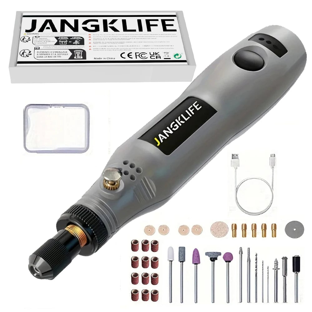 USB Cordless Rotary Tool Kit - Engraving Pen for Jewelry Metal Glass