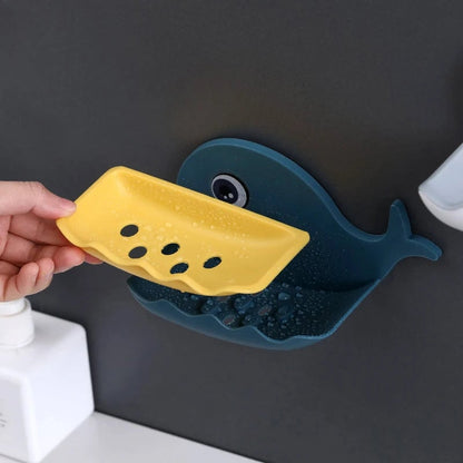 Cartoon Soap Box Drain Holder - Bathroom Shower Storage Tray