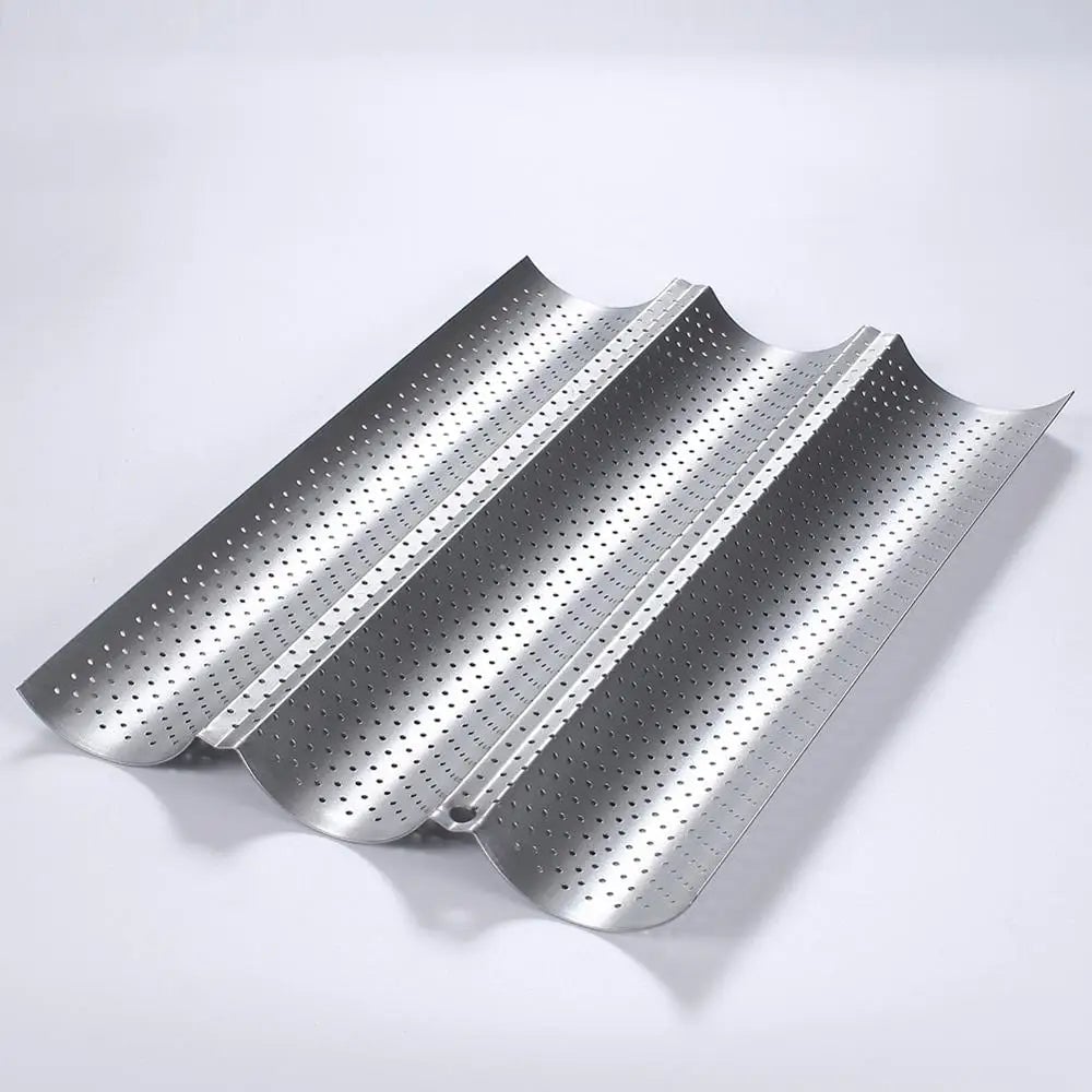 Baguette Bread Baking Pan - Non-Stick French Loaf Mould Tray