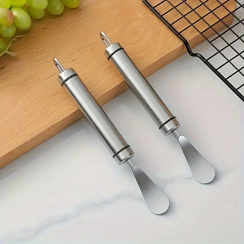 Stainless Steel Citrus Peeler Tool with Handle - Orange Lemon