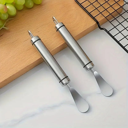 Stainless Steel Citrus Peeler Tool with Handle - Orange Lemon