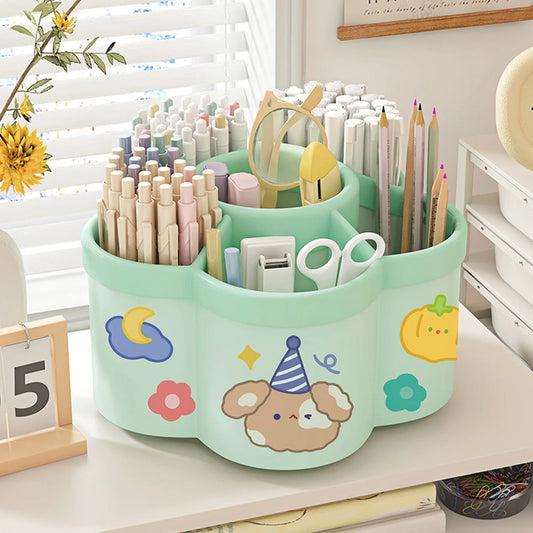 Rotating 360° Pen Holder Desk Organizer - Large Capacity Storage