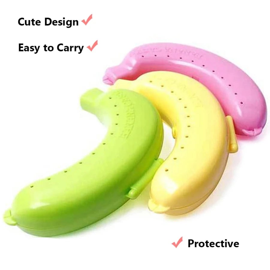 Banana Storage Box Outdoor Travel Case Protector Container Holder