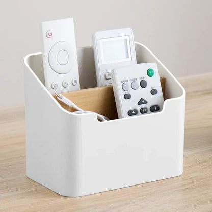 Multi-Compartment Plastic Desktop Organizer for Remote Controls