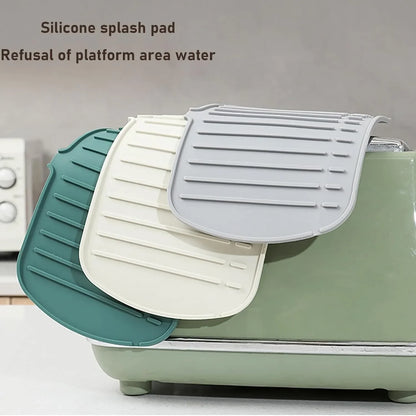 Silicone Kitchen Sink Faucet Splash Guard Mat Countertop Protector