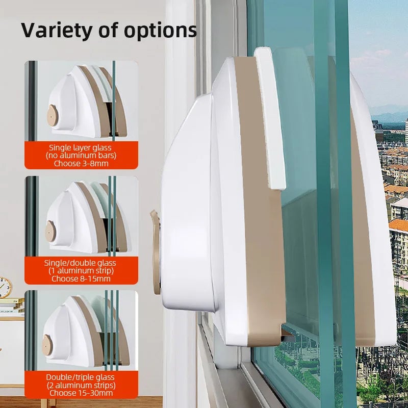 Magnetic Glass Window Cleaning Tool Double Layer Wiper Cleaner
