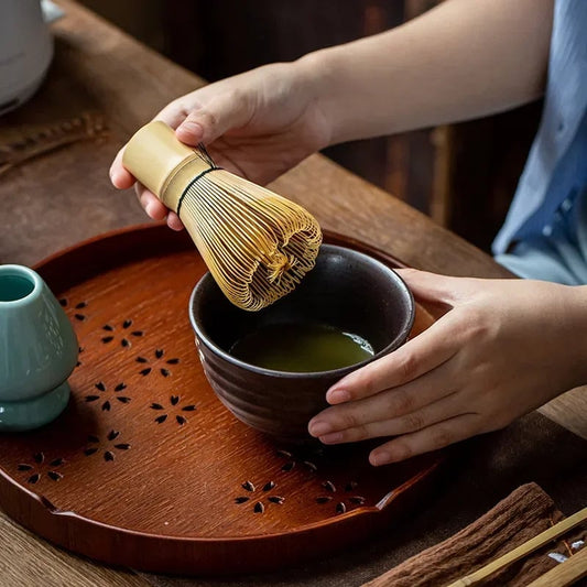 Bamboo Matcha Tea Set - Chasen Whisk & Chashaku Spoon Kit