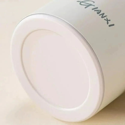 Large Capacity Thermos Cup Tea Water Separation Handle Strap Women