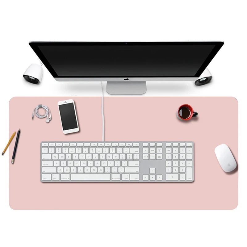 Large Office Desk Pad 600x300mm PU Leather Waterproof Mouse Mat