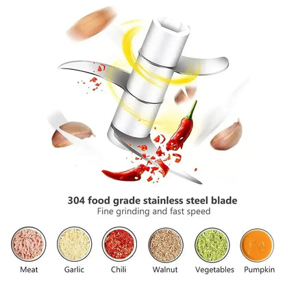 250ml USB Electric Garlic Mincer Chopper Food Processor Kitchen