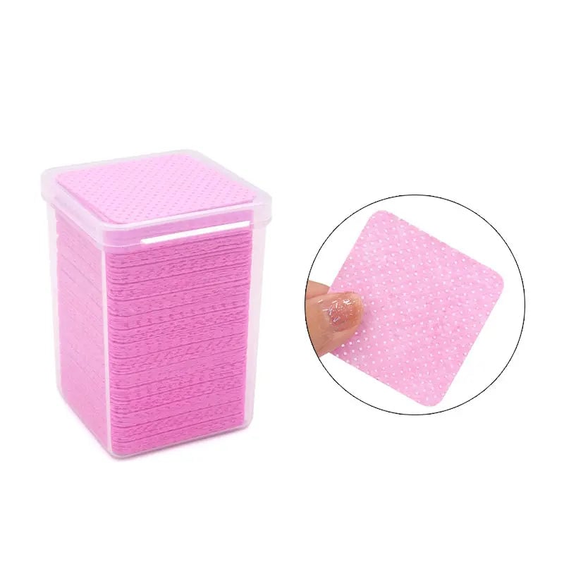 200pcs Cotton Eyelash Glue Remover Wipes - Lash Extension Cleaner