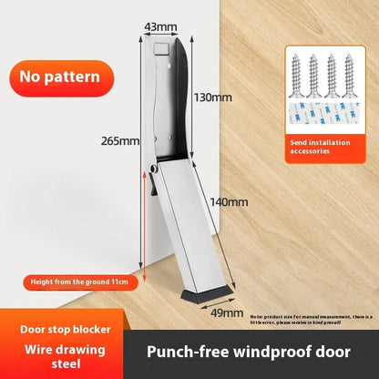 No-Drill Door Stopper Wall Protector Bumper - Easy Install