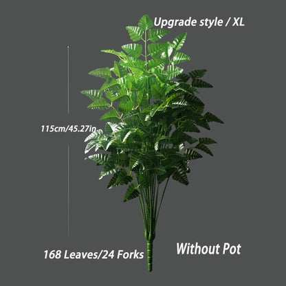 65-145cm Large Artificial Persian Leaves Palm Tree Tropical Decor