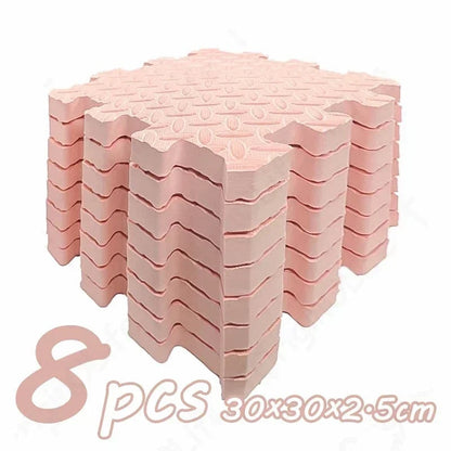 8Pcs 2.5cm Thick Nonslip Baby Play Mat Soundproof Puzzle Gym