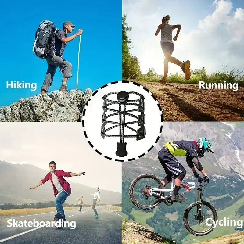 Elastic No Tie Shoelaces with Lock - Stretching Sneaker Hiking