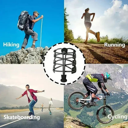 Elastic No Tie Shoelaces with Lock - Stretching Sneaker Hiking