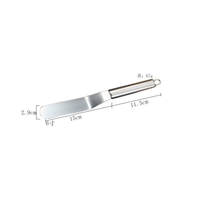 Stainless Steel Cake Spatula 6/8/10/12 Inch Icing Frosting Tool
