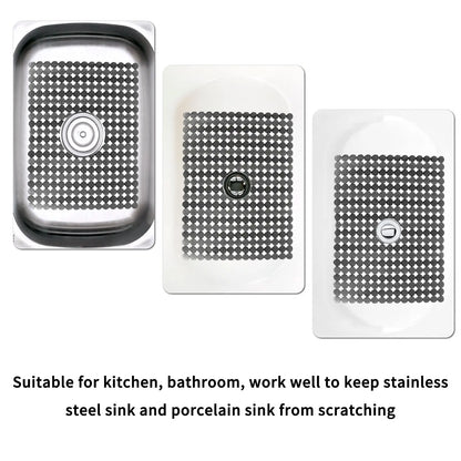 Anti-Slip PVC Kitchen Sink Mat Protector for Stainless Steel Sinks