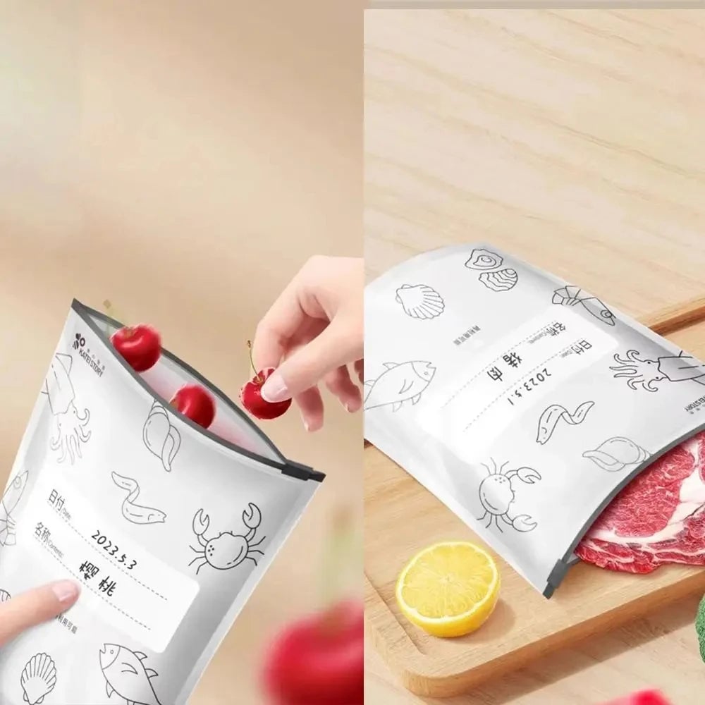 Aluminum Foil Leak Proof Reusable Food Storage Bags Sealed