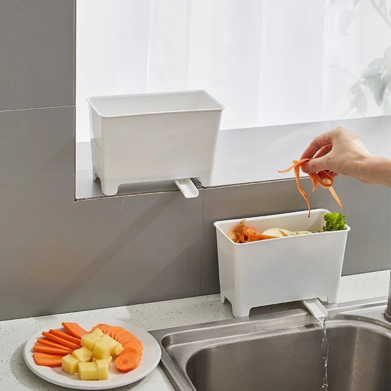 Sink Drain Garbage Bin Filter - Kitchen Residue Storage Rack