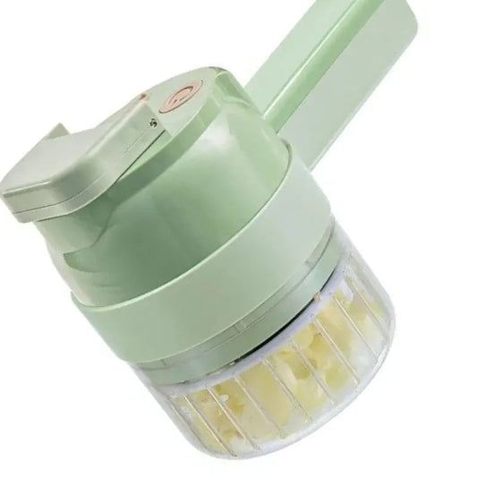 4-in-1 Electric Vegetable Cutter Slicer Chopper Garlic Grinder