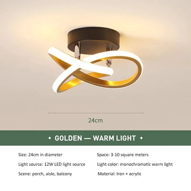 LED Strip Ceiling Light Modern Minimalist Fixture Aisle Staircase