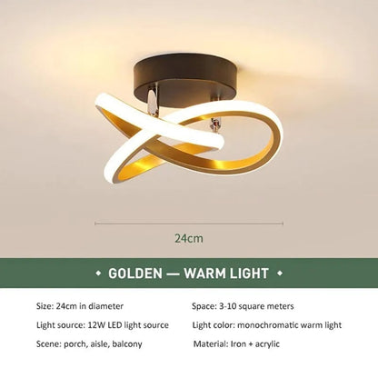 LED Strip Ceiling Light Modern Minimalist Fixture Aisle Staircase