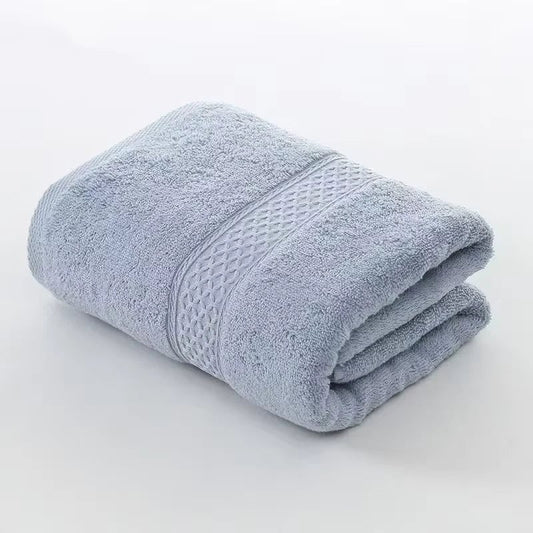 Premium Cotton Bath Towel Set - Ultra Soft Absorbent Solid Color