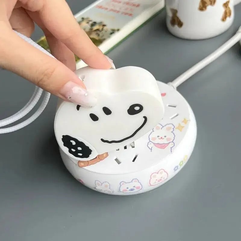 Snoopy USB Cable Protector Case for iPhone iPad 18/20W Charger Winder