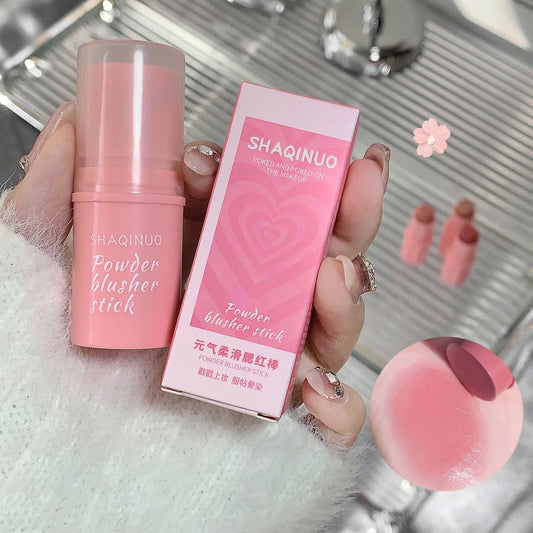 Waterproof Natural Cheek Blush Stick - Moisturizing Peach Contour