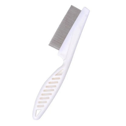 Professional Flea Comb - Fine Tooth Metal Grooming Tool for Dogs Cats