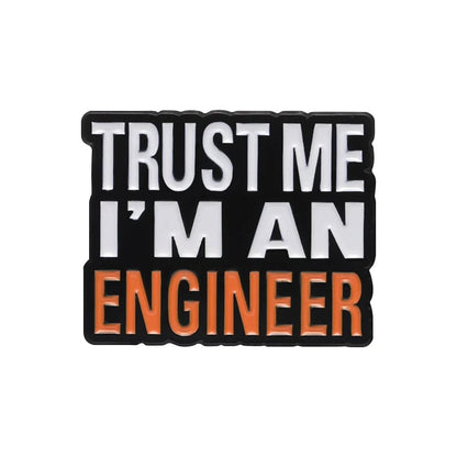Engineer Enamel Pin - Cartoon Badge Lapel Brooch Backpack Accessory