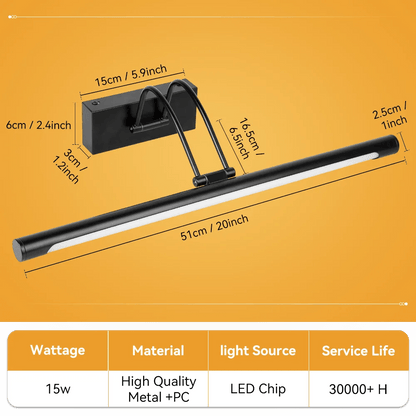 LED Waterproof Bathroom Mirror Light - Modern Vanity Wall Lamp