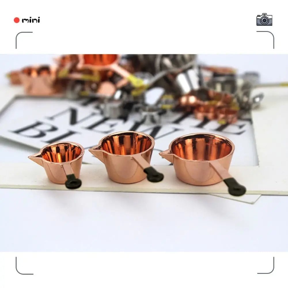 1:12 Scale Mini Kitchen Cookware Set - Alloy Doll House Accessories