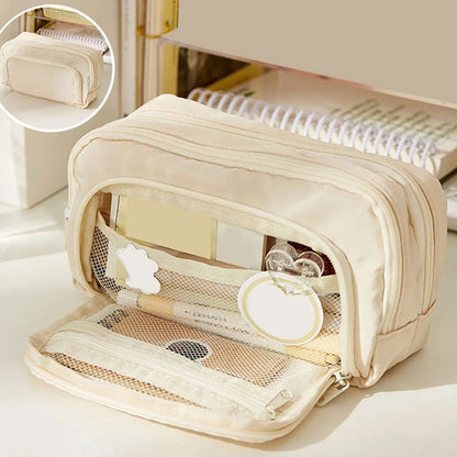 Multi-Layer Large Capacity Pencil Case - Student Stationery Storage