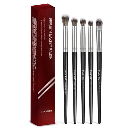 5-Piece Eye Makeup Brush Set - Soft Bristle Concealer & Eyeshadow