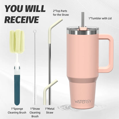 304 Stainless Steel Vacuum Insulated Tumbler 20oz/30oz/40oz Handle